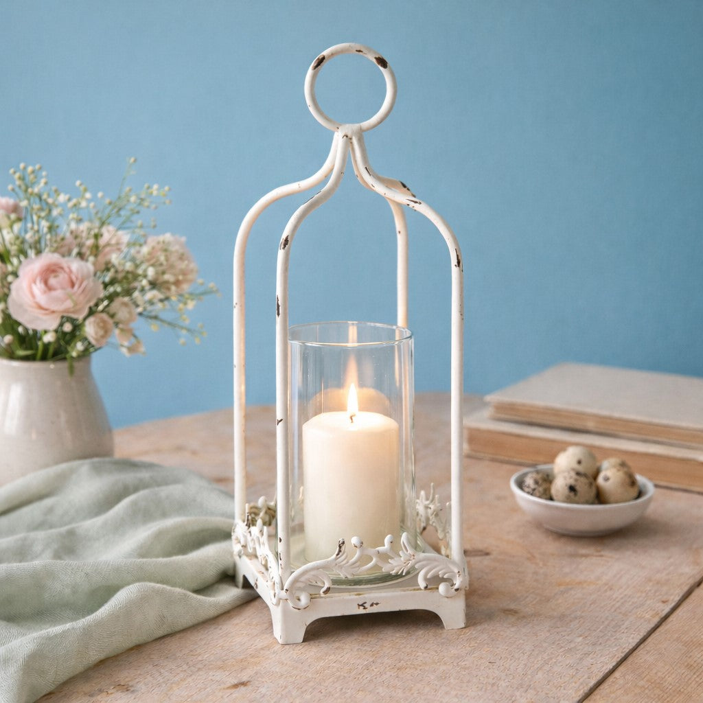 Cordelia Lantern Medium | Wrought Iron 14"