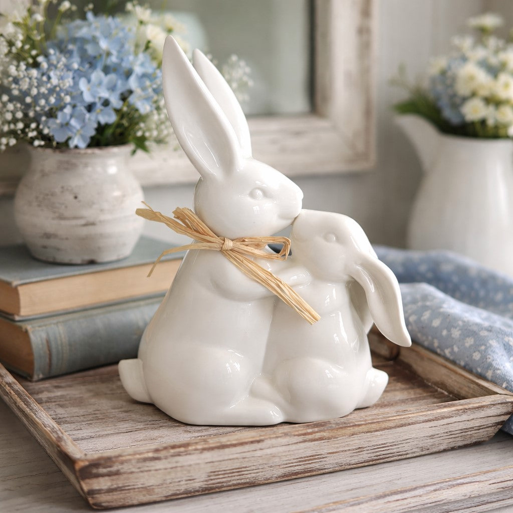 Ceramic Cuddle Bunnies | Large