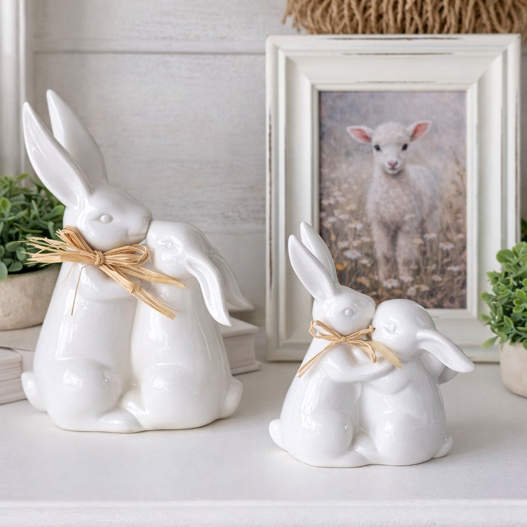 Ceramic Cuddle Bunnies | Large