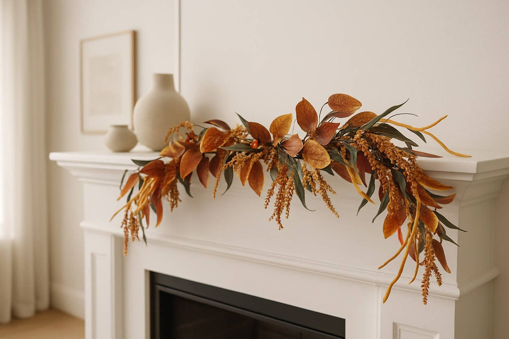 Elegant Autumn Mantel Garland