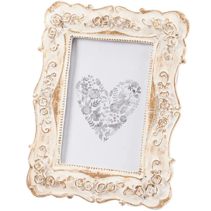 Antique Photo Frame Cream 5x7