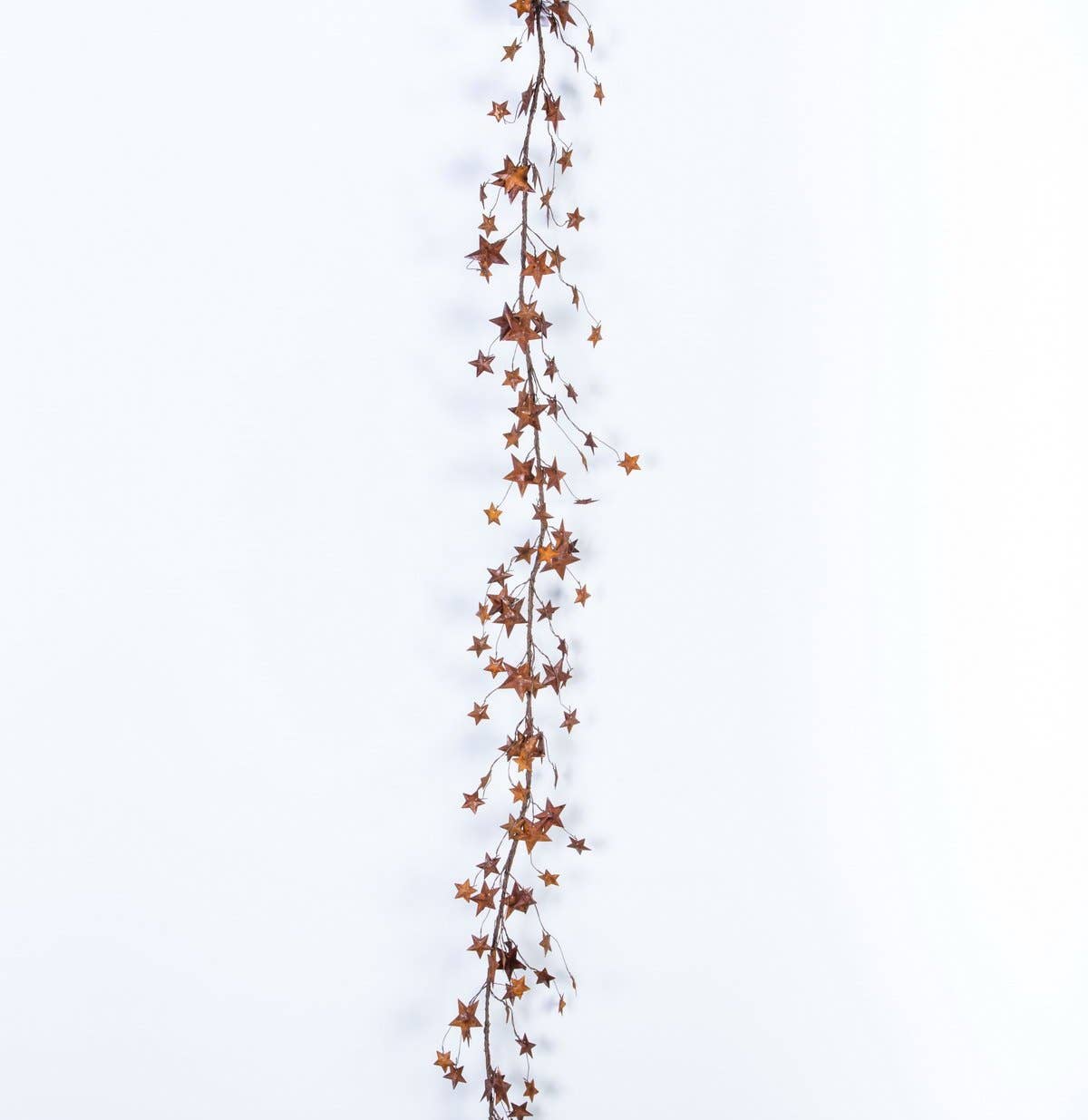 Decorative star garland on a white background