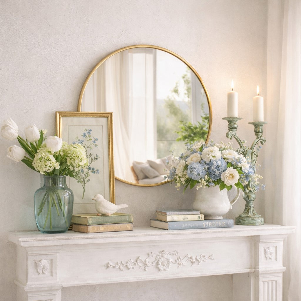 Kinsley Mirror 20" | Gold Frame Wall Mirror