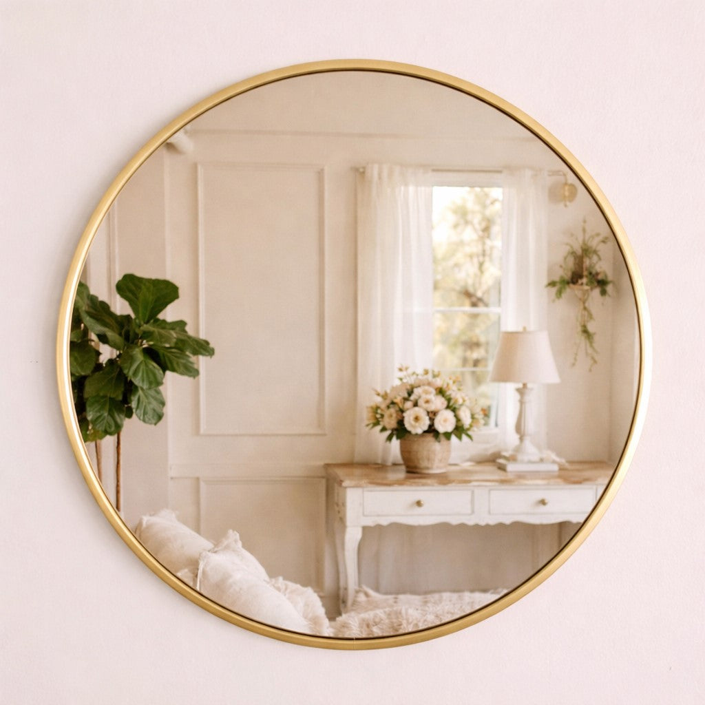 Kinsley Mirror 20" | Gold Frame Wall Mirror