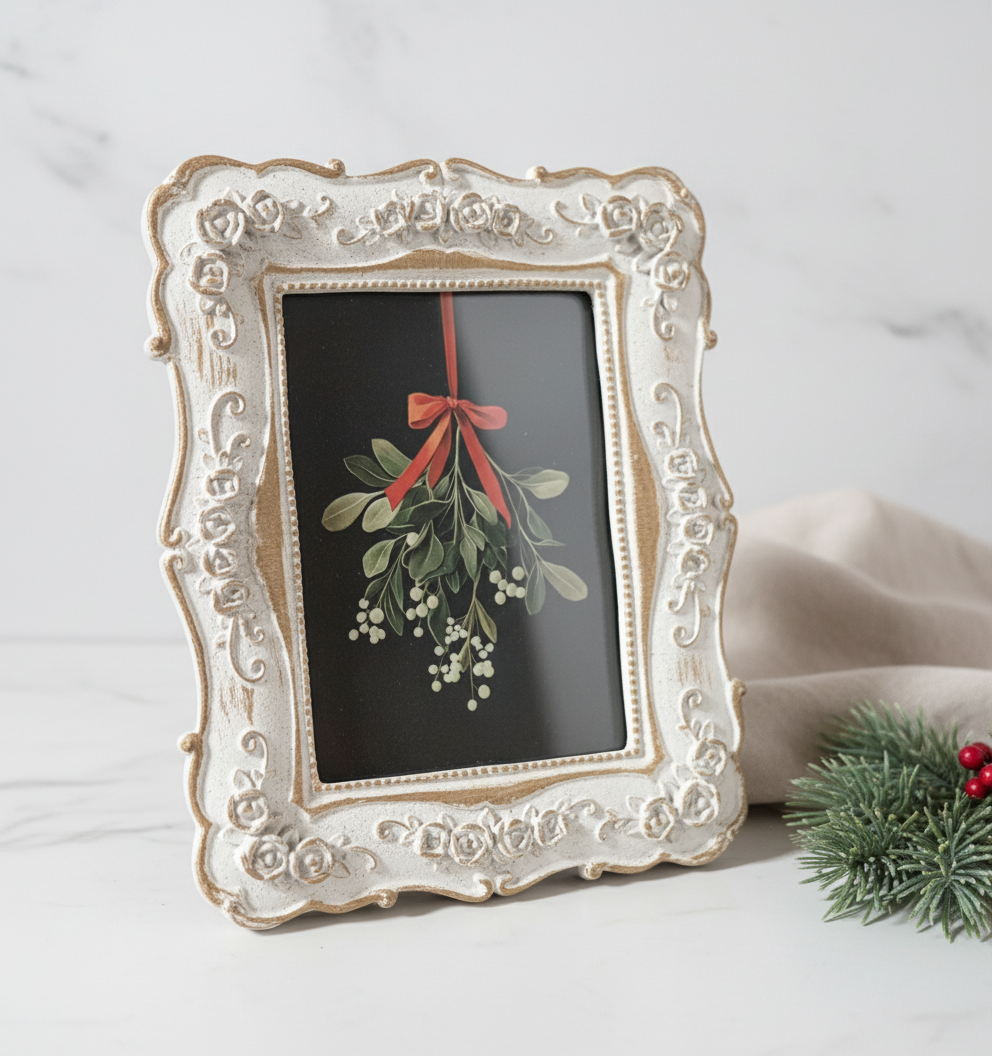 Mistletoe Framed Art 5x7" 
