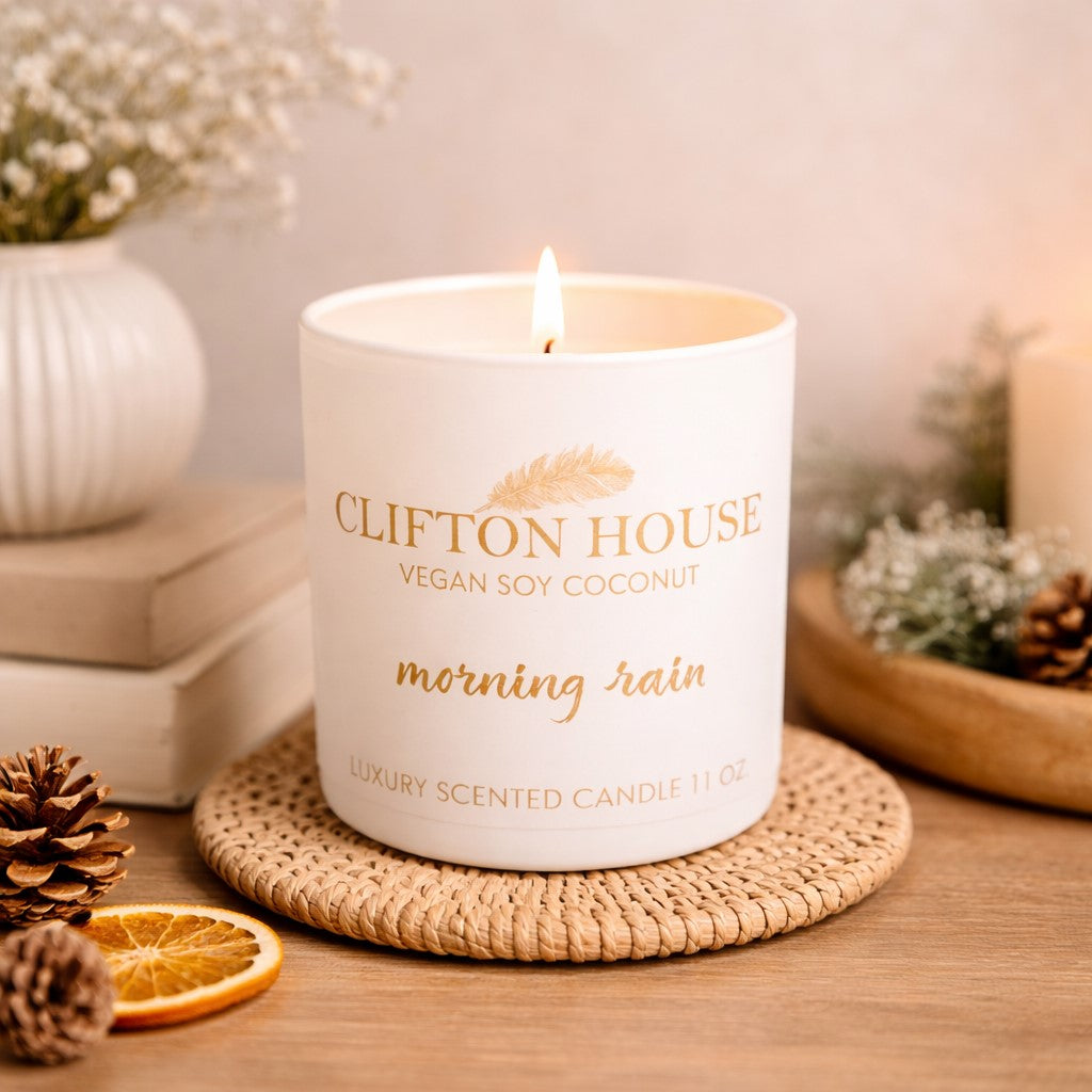 Clifton House Candle 11 oz - Coconut Soy Wax Jar Candle
