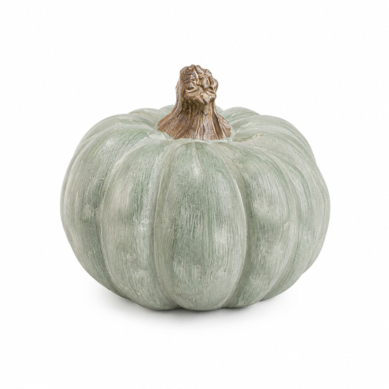 Weathered Sage Pumpkin | 6"