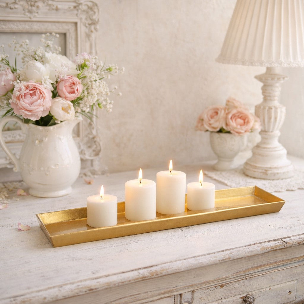 Selene Tray 17" | Gold Decorative Tray