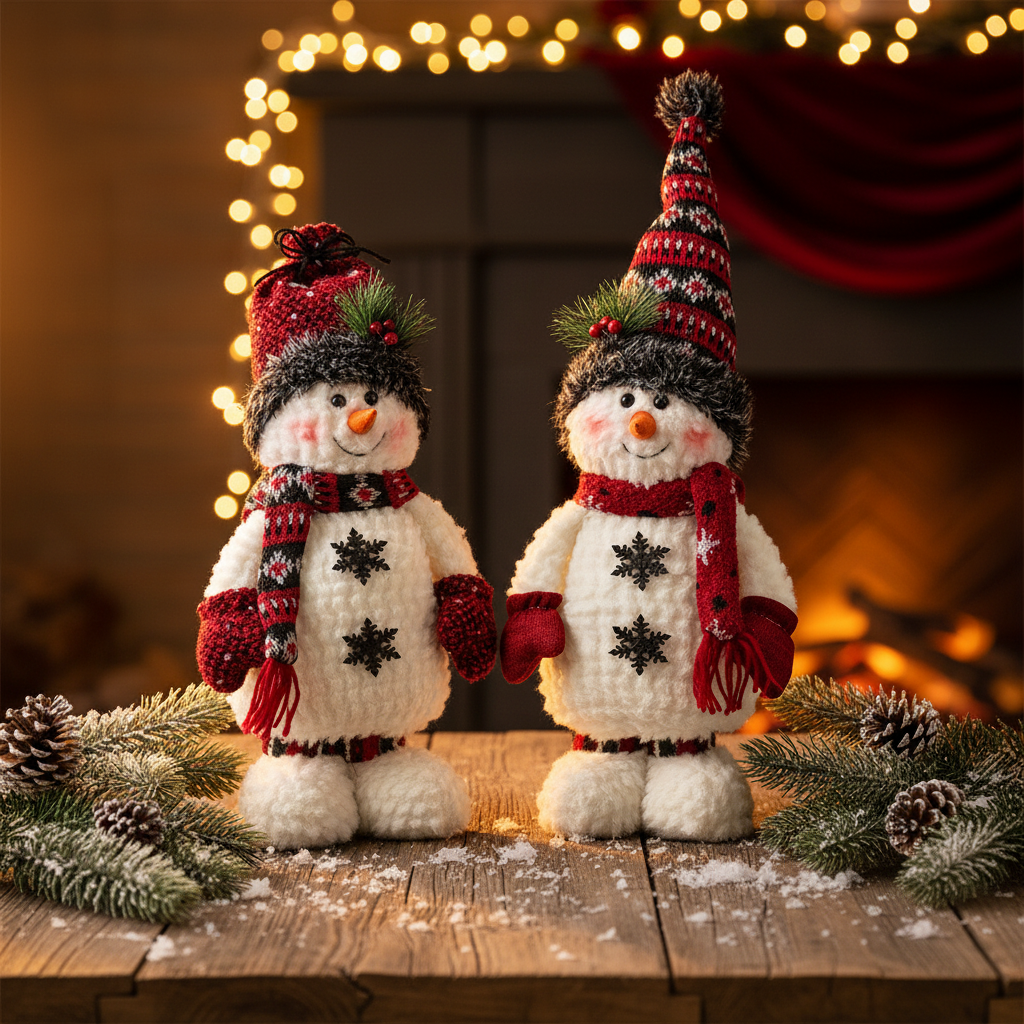 Sky the Snowman Set of 2 - Holiday Display