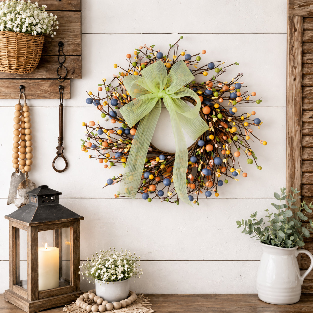 Meadow Berry Wreath | Small 15"
