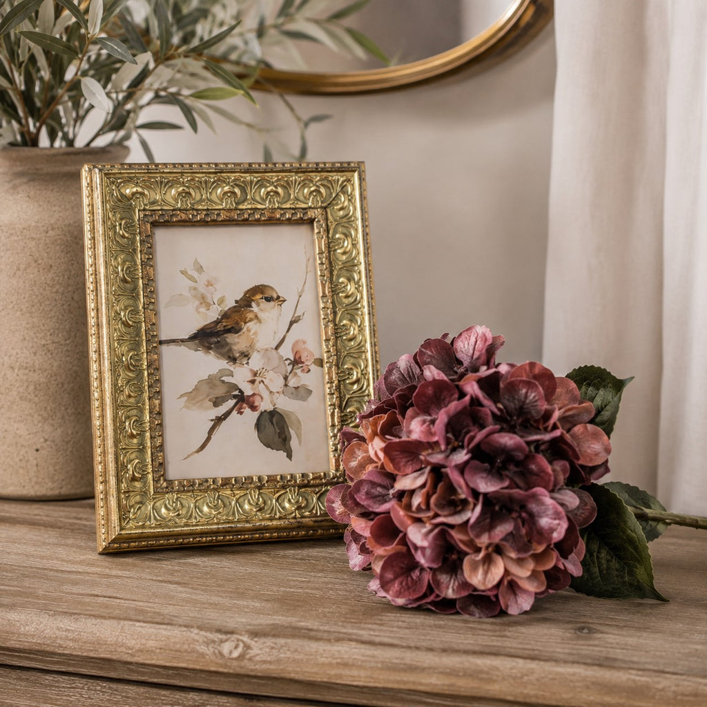 Sparrow & Blossom Framed Art | 4x6