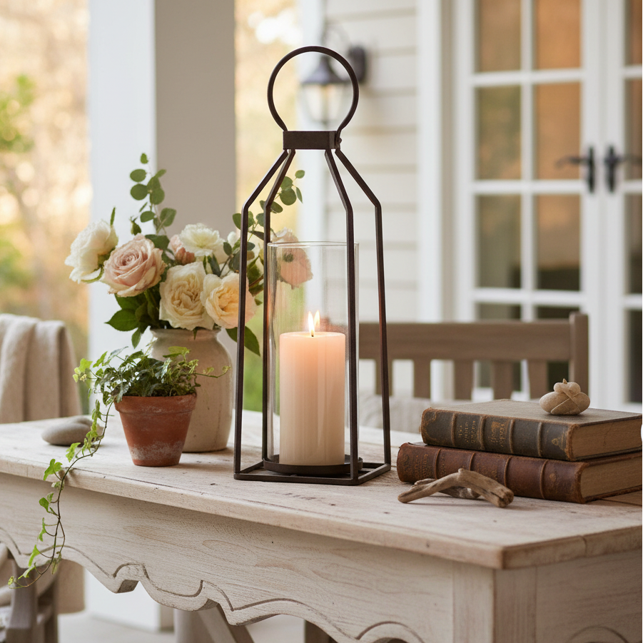 Sutton Candle Lantern Lifestyle Image