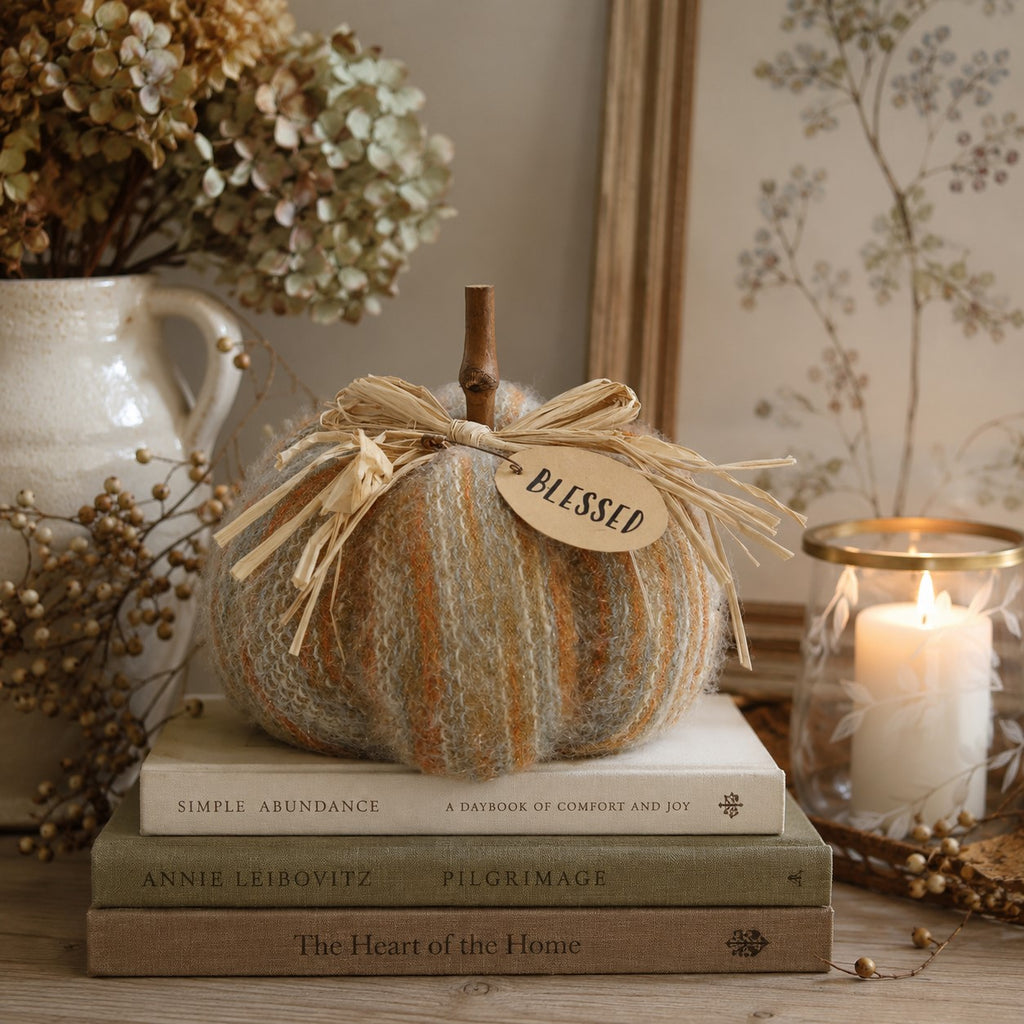 Blessed Sweater Pumpkin | 5"
