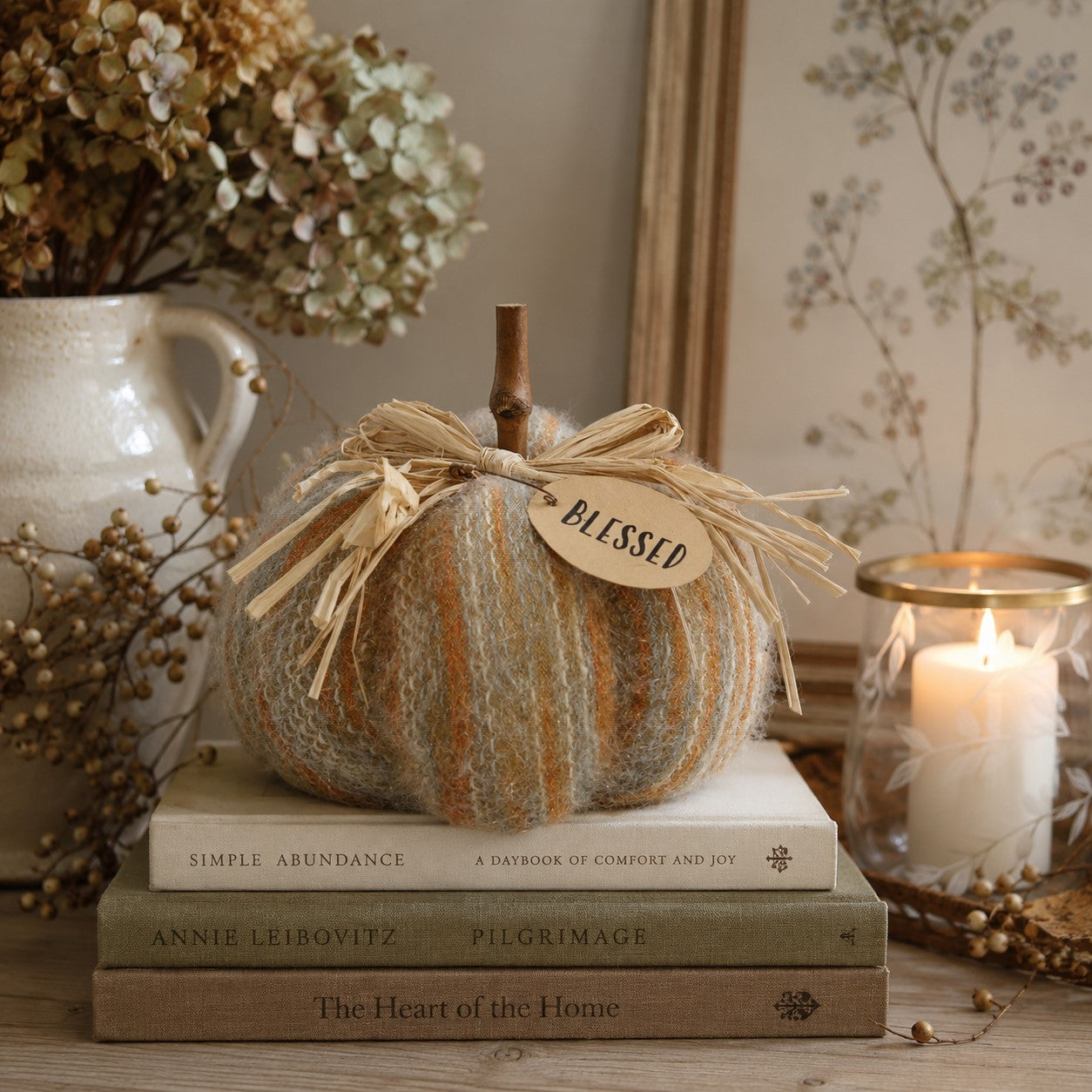 Blessed Sweater Pumpkin | 5"