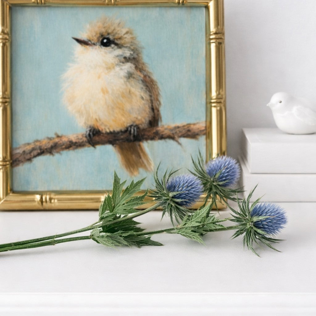 Blue Thistle Stem | 12"