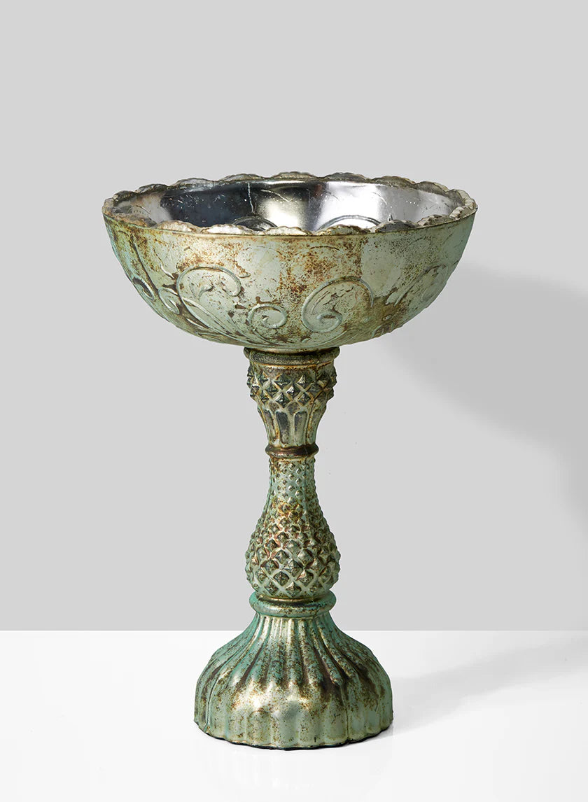Eden Shallow Glass Pedestal Bowl